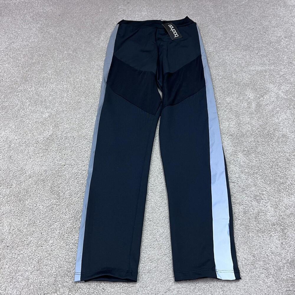 Boohoo Leggings Women’s Black Gray Pull On Size 6 NWT